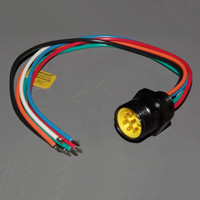 Motor Housing Connector, 6 Pin, For 1250VP, 1250VPA, 1500VP, 1500VPA, PL1250, PL1500 Loaders