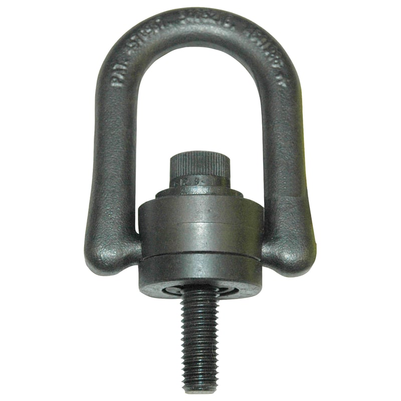 Hoist Ring, Metric Size, Rated Load: 450 kg. M10 X 1-1/2 Thread Size, 26mm Thread Length