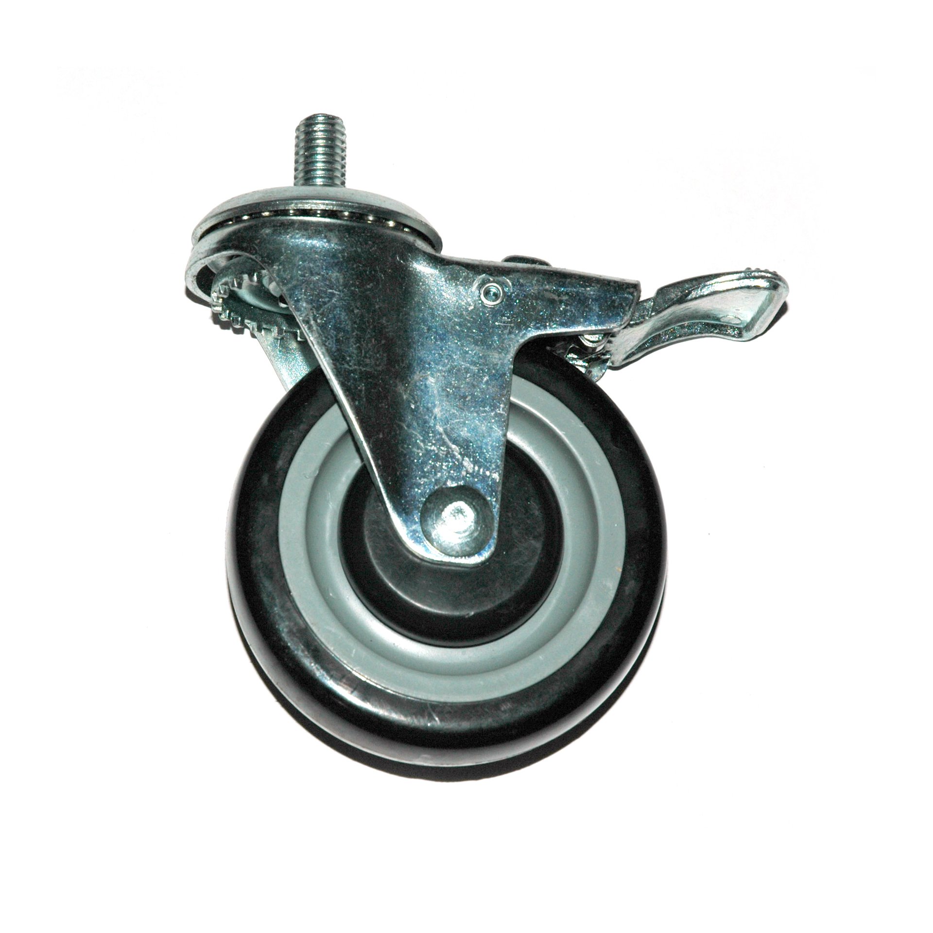 Caster, 4" Diameter, Swivel, Wheel Locking Only, Not Swivel Lock - Image 1