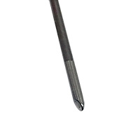 Piercing End Probe, 6" Stainless Steel Probe, 6" Handle, 24" Coiled Cord, with Male Plug