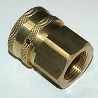 Coupler, ST Series, 1″ Passage, 1″ Female NPT, Brass. Includes Sleeve-Lock (Ball-Lock)