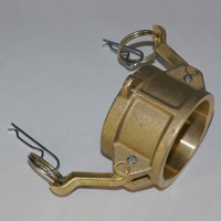 Cam & Groove Coupling, Type DC 6" Brass, Coupler Dust Cap