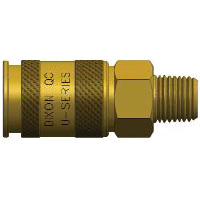 Universal Air Coupler, Brass, 1/4" Body Size - Image 1