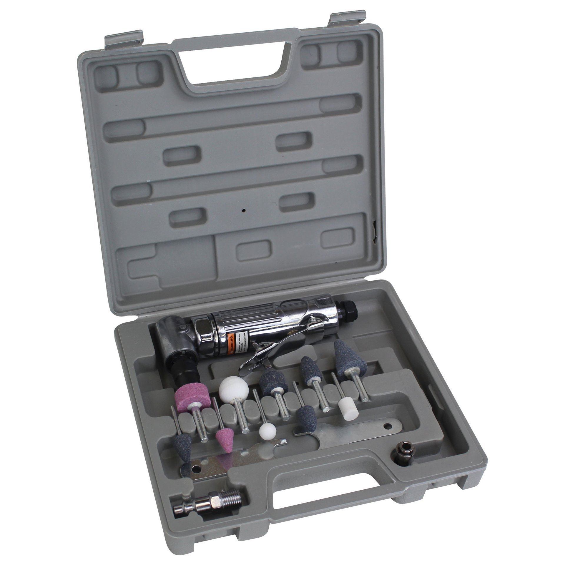 PNEUMATIC DIE GRINDER KIT, 17 PIECES - Image 1