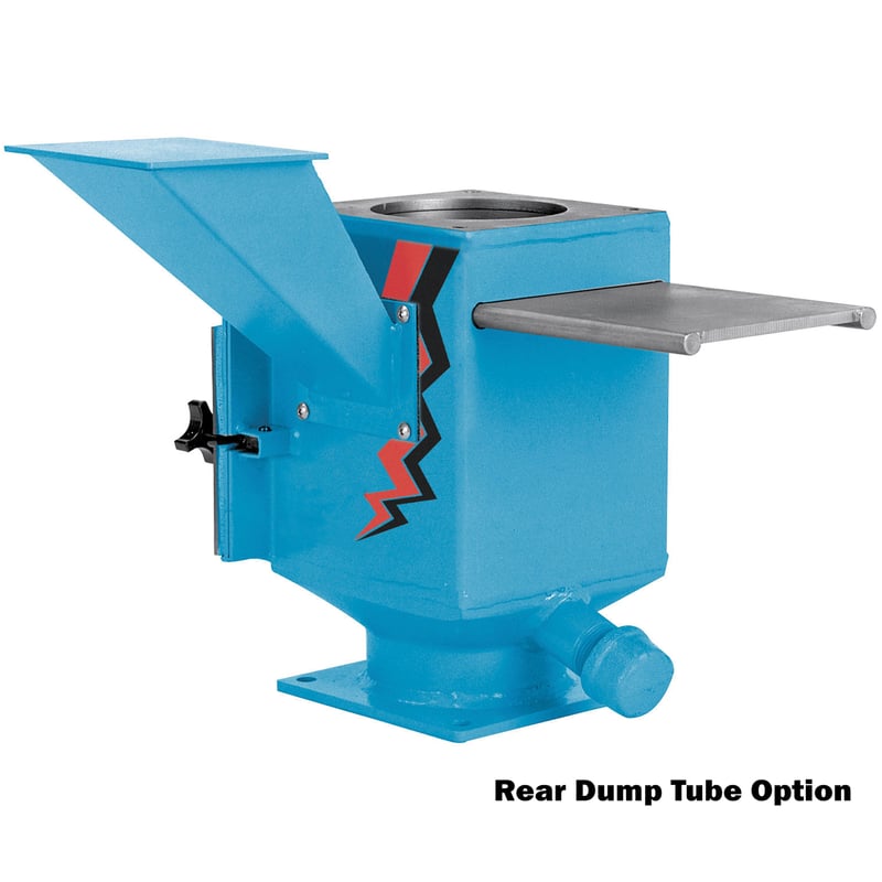 Rear Dump Tube Option, For Stainless Steel Drawer Magnets