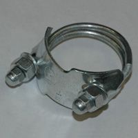 Spiral Double Bolt Hose Clamp, Counterclockwise, 1-1/2" - Image 2