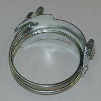 Spiral Double Bolt Hose Clamp, Counterclockwise, 3-1/2" - Image 2