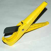Hose and Pipe Cutter, Spring Loaded, Cuts Up to 1-1/2" Hose and Tubing, Locking