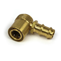 Coupler, Water Jumper, 1/4" Passage, 3/8" Push-On Hose Barb, Sleeve Locking - Image 2