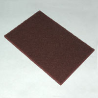 Cleaning Pad, 6" x 9", Maroon, General Purpose - Image 1