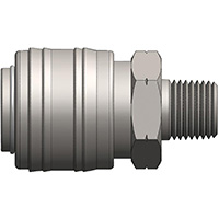 Coupler, 50 Series, 1/4″ Body, 3/8″ Male
