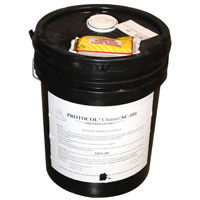 Flushing Fluid for Chiller System, 5 Gallons. Clear Blue Liquid.