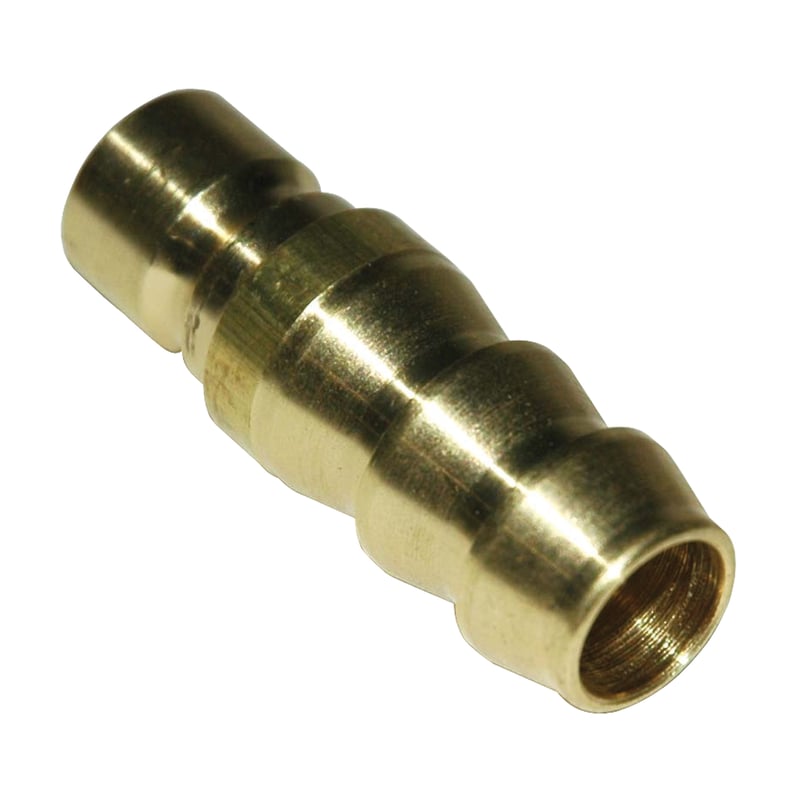 Combination Hose Insert/Plug, 300 Series 1/2″ Hose Barb x 3/8″ Water Passage, Brass