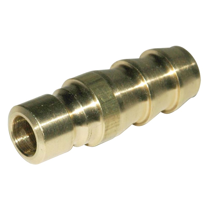 Combination Hose Insert/Plug, 300 Series 1/2" Hose Barb x 3/8" Water Passage, Brass