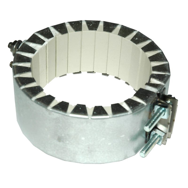 Heater Band, 10" Inside Diameter x 3" Wide, Ceramic 240 Volt, 2000 Watt