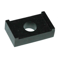 Extra Large No Turn Rectangular Mold Washer- 5/8" ID Hole, 2.25" Long, 1.25" Between Legs, 3/4" Thick - Image 1