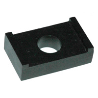 Extra Large No Turn Rectangular Mold Washer- 5/8" ID Hole, 2.25" Long, 1.25" Between Legs, 3/4" Thick - Image 2