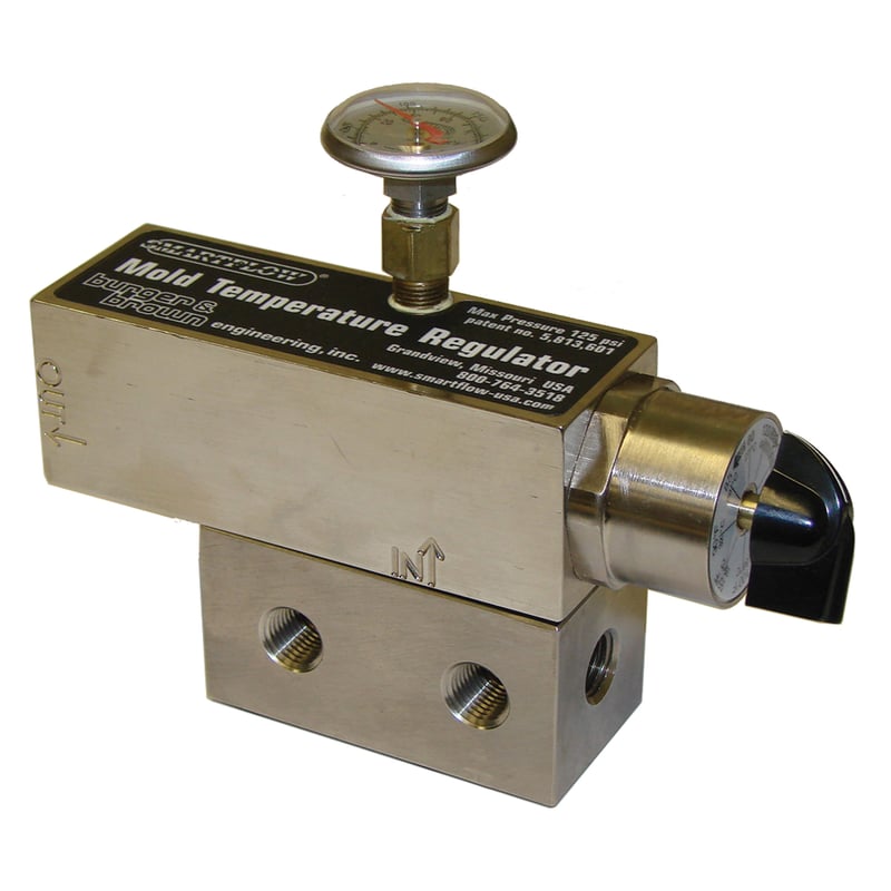 Mold Temperature Regulator, 80-120 Deg F, 1/4″ NPT Inlet and 1/2″ NPT Outlet, with Manifold