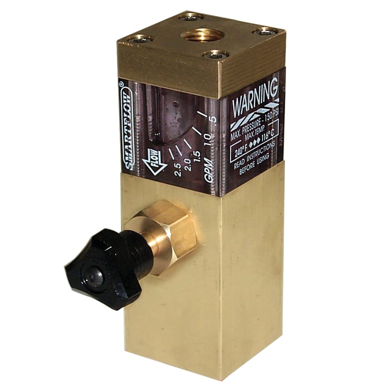 Flow Regulator, Brass 1/2″ NPT Inlet, 3/8″ NPT Outlet, 2.5 gpm