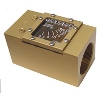 Flowmeter, 2" NPT Inlet and Outlet, 40 gpm, Aluminum Body - Image 1