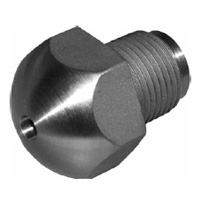 Nozzle Tip, Mushroom Head, GP, 1-3/4″ OAL, 7/8″-14, 1/2″ RO, 3/4″ Rad, 1/8″ Orf, 1-1/4″ Across Hex.