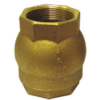 Check Valve, 2" NPT, Brass, for Use with Swap Valve and Other Water Plumbing Applications - Image 1