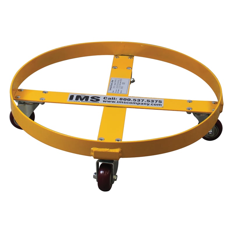 Drum Dolly, 900lb Capacity, 23-3/4″ Round for Up to 55 Gallon Drums