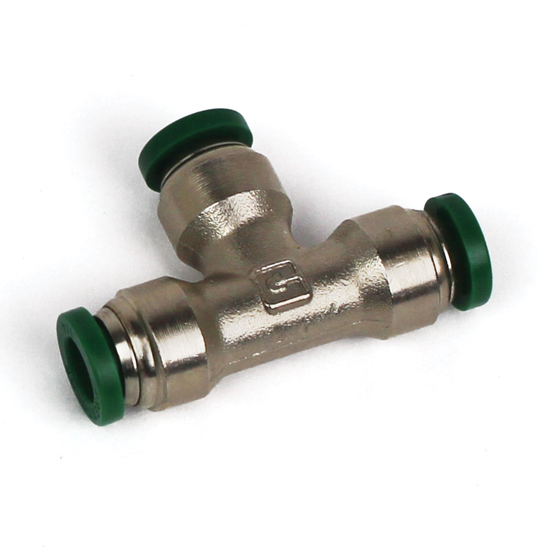 Push to Connect Tube Fitting, Union Tee, 1/2" OD Tube to 1/2" OD Tube - Image 2