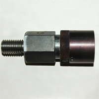 FasTie Coupler, 1-3/8" Series with 5/8"-11 Threads. 3.87" OAL, 1.38" Diameter Including Air Fitting - Image 1