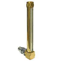Sight Glass Assembly, Fluid Level Gauge, Brass, for Hydra Air Cooled Circulators and HH16 - Image 1
