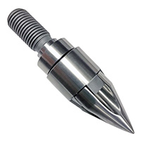 Screw Tip Assembly, Nissei, 32mm, 4.7" OAL, Castle Style, 40 Deg Nose, TR18x2.0 LH Thd, H-13/HT/NIT - Image 1