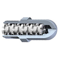 EZ Flow 20 Color Mixing Nozzle Tip, 3-1/2" OAL, 1/2" Radius, 9/32" Orifice, 7/8"-14 Thd. - Image 1