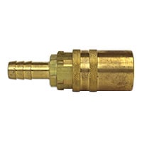 Coupler, 3/8″ Passage, Straight, 3/8″ ID Sta