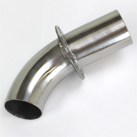 Material Inlet Pipe, Stainless Steel, for Shini Hopper SAL-1U & SAL-3U(E) Model Loaders, 1-1/2" OD - Image 1