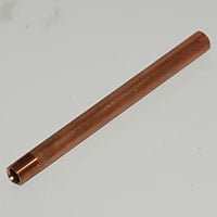 Extension Pipe, 3" Long Copper for Safety Air Guns. - Image 1