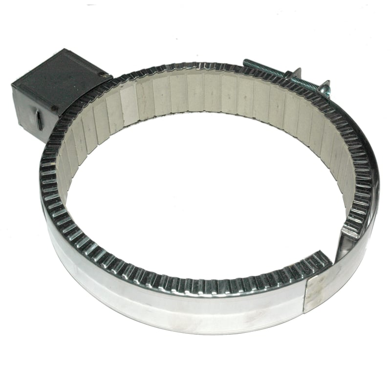 Heater Band, 7-1/2 to 8" Inside Diameter x 1-1/2" Wide, 240 Volt, 1200 Watt, Ceramic