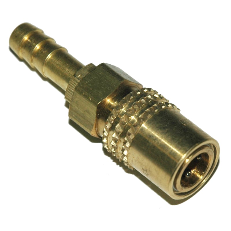 Coupler, Water, 1/4″ Passage, 5/16″ Inside Diameter Hose Straight, 205 Series.