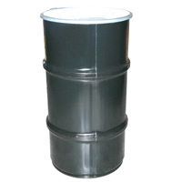 Drum, 16 Gallon, 20 Gauge, Painted Steel, with 2″ & 3/4″ Bulkhead Fitting