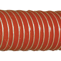 Hopper Dryer Hose, 2-Ply, Orange, 4-1/2" ID, 12