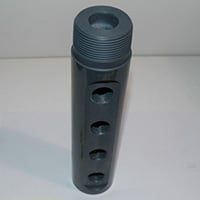 Manifold for Lime Buster XL, PVC, 9" Long, 2" Diameter, 1-1/2" NPT Male, 4 Ports, 1/2" NPT Female - Image 2