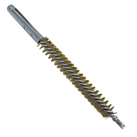 Brush, Heavy Duty Barrel, 16mm OD, Brass, Double Stem and Spiral - Image 1