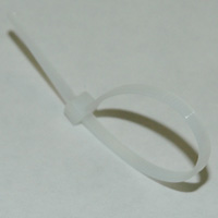 Cable Tie, Nylon, 4″ Overall Length, 18 lb Minimum Tensile Strength, 100 Per Bag, Color: Natural