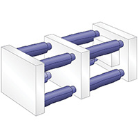 Tie Bar Sleeve, Mold Open 56", Mold Closed 18-1/2", Diameter 9"
