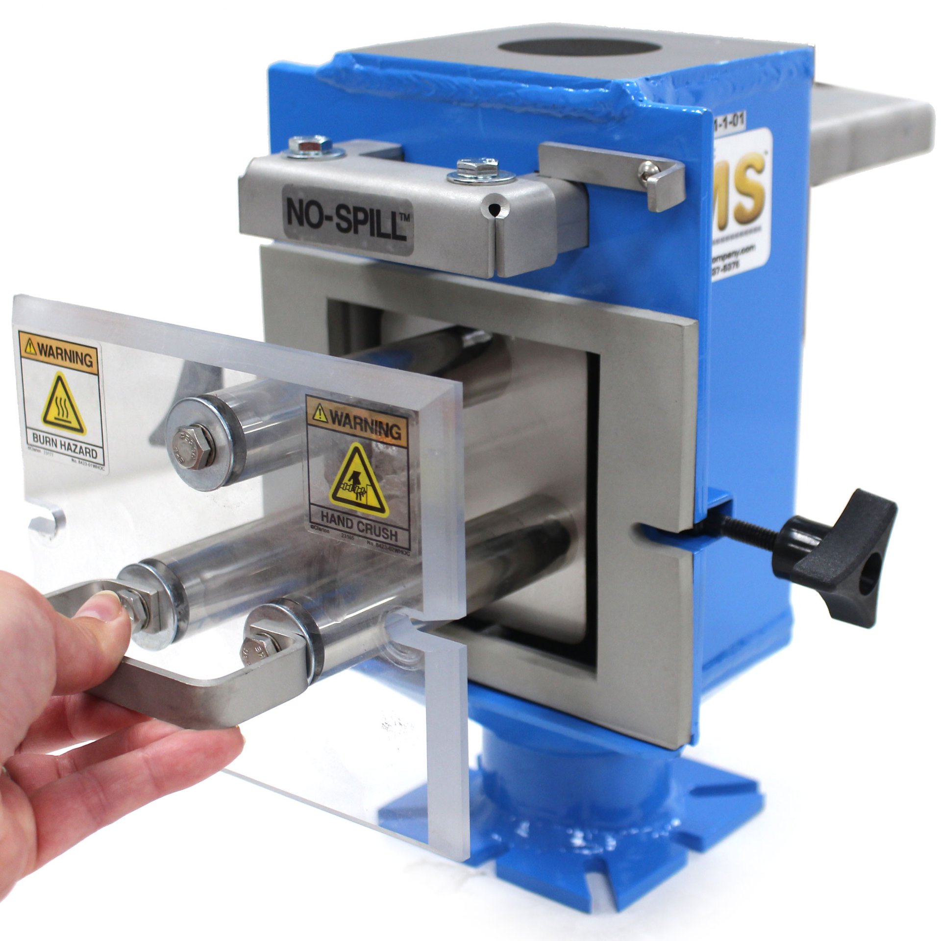 Drawer Magnet, 4" x 4", with Undrilled Blank Steel Top Flange and Universal Slotted Bottom Flange - Image 3