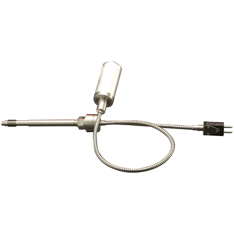 Melt Pressure Transmitter, 4-20 mA, 6” Stem with 18” Flex Hose, 0-7,500 psi, Type J Thermocouple