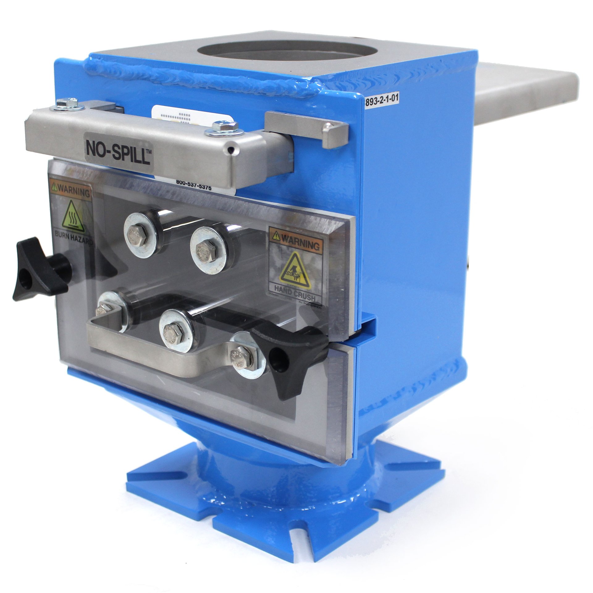 Drawer Magnet, 6" x 6", with Undrilled Blank Steel Top Flange and Universal Slotted Bottom Flange - Image 1