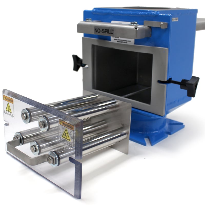 Drawer Magnet, 6" x 6", with Undrilled Blank Steel Top Flange and Universal Slotted Bottom Flange