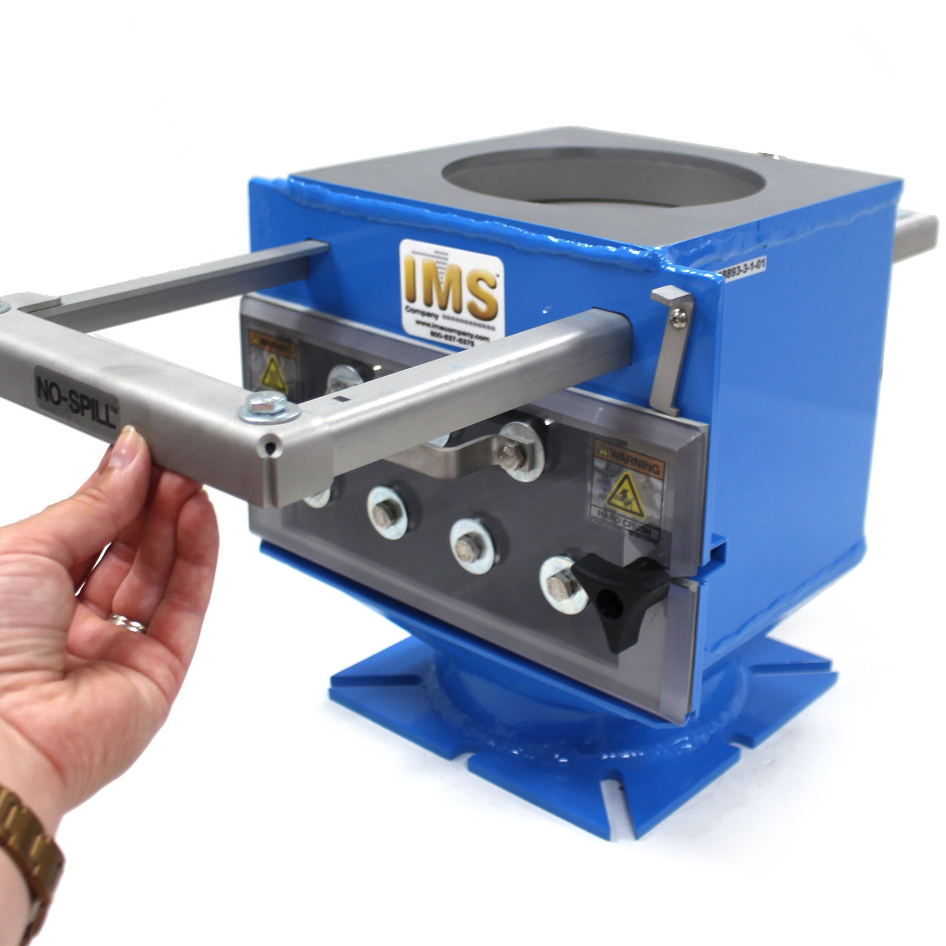 Drawer Magnet, 8" x 8", with Undrilled Blank Steel Top Flange and Universal Slotted Bottom Flange - Image 2