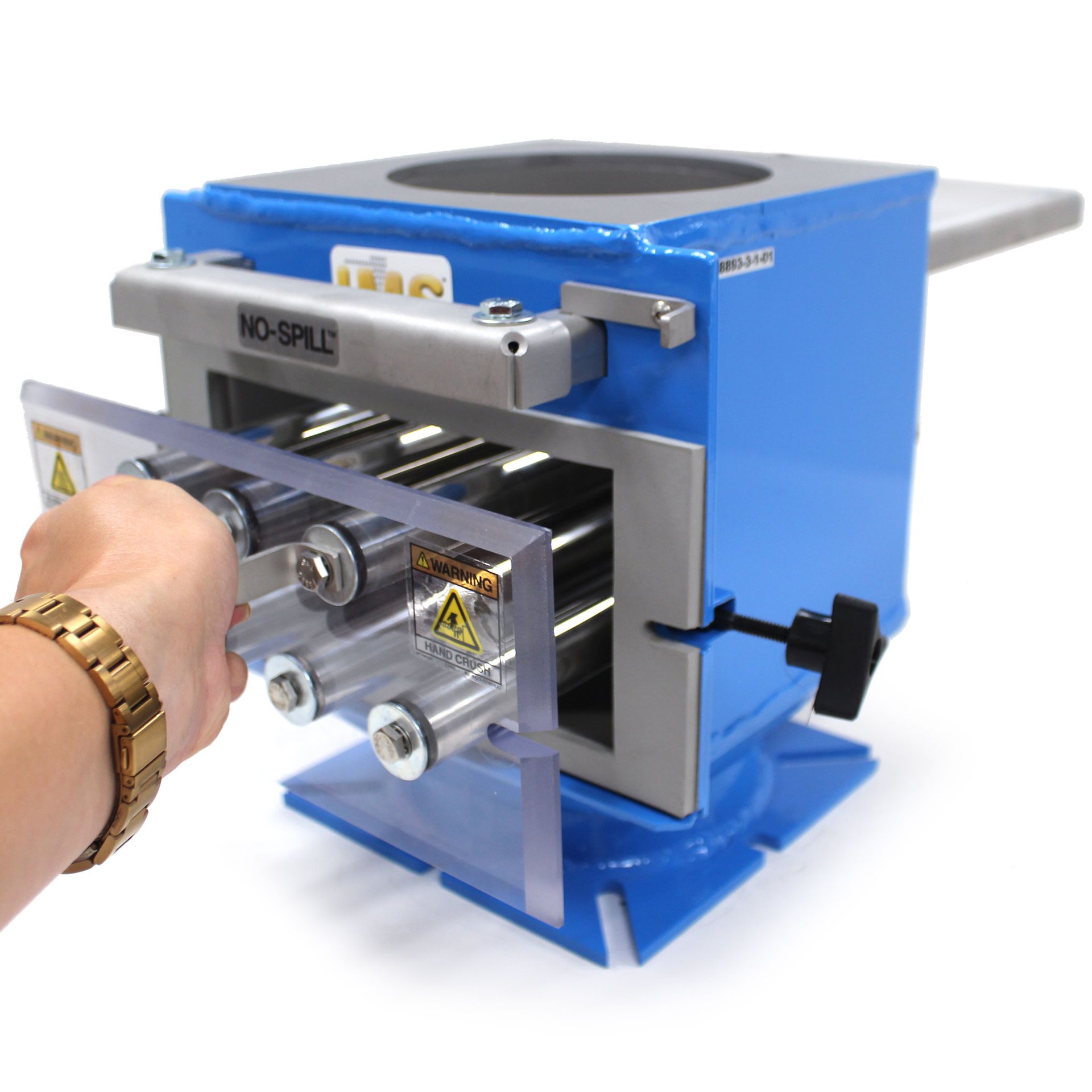 Drawer Magnet, 8" x 8", with Undrilled Blank Steel Top Flange and Universal Slotted Bottom Flange - Image 3