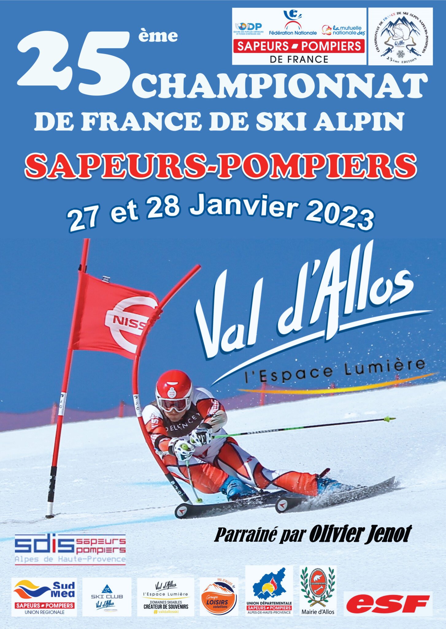 25ème championnat de France de Ski Alpin Sapeurs-Pompiers